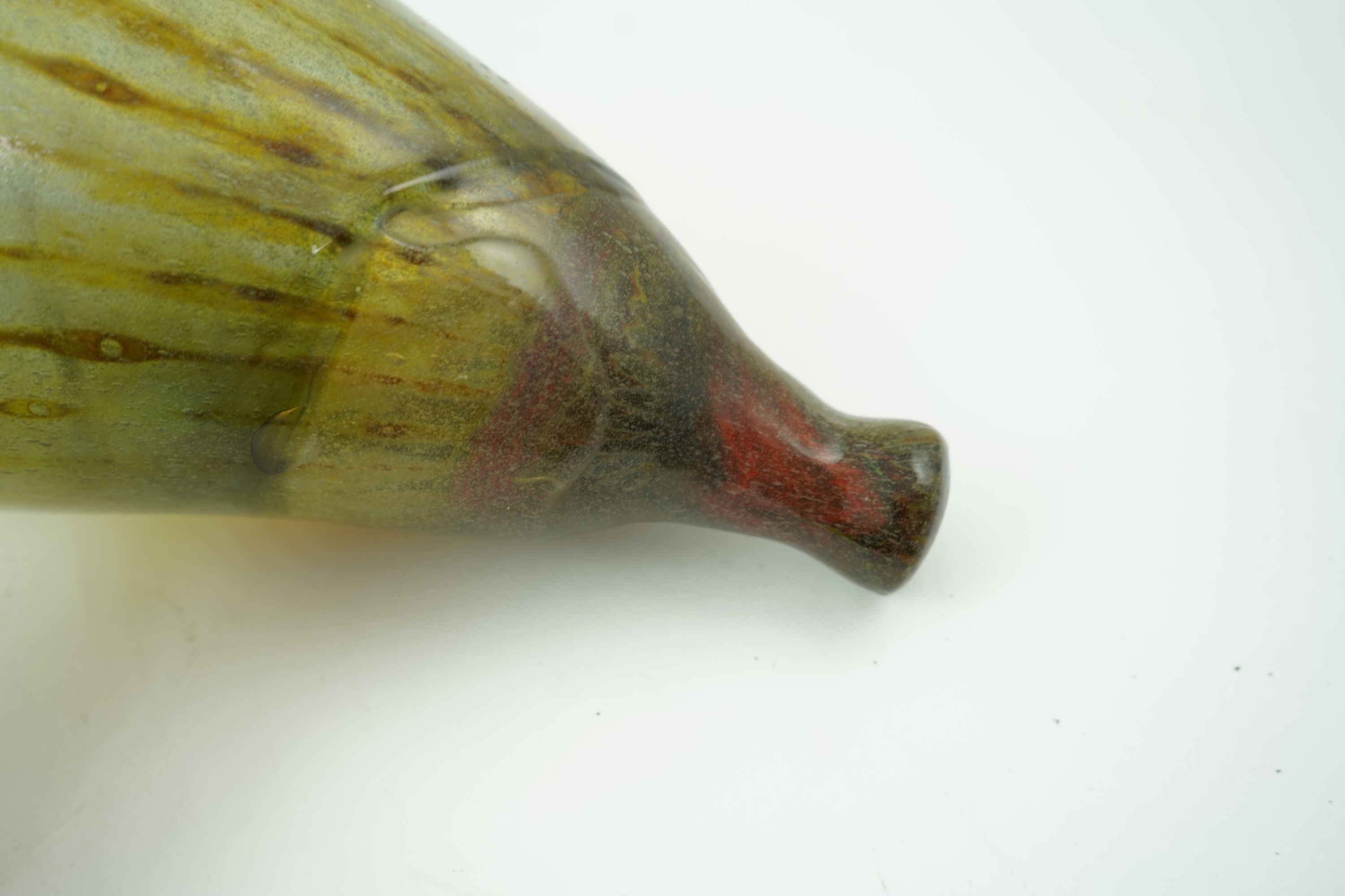 Samuel J. Herman (Mexican/American/British, 1936-2020): A freeform studio glass bottle vase